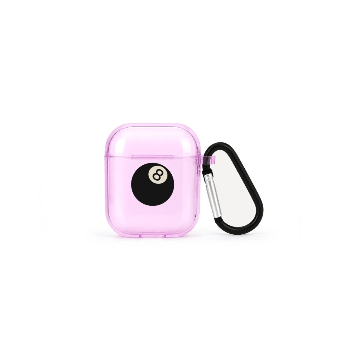 8Ball AirPods 1. ve 2. Nesil Şeffaf Silikon Kılıf Lila - Sumthincs