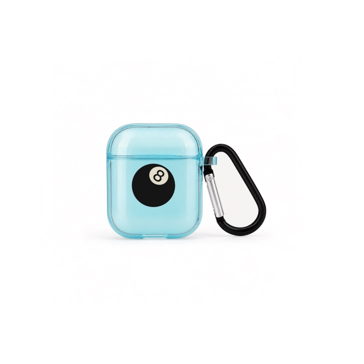 8Ball AirPods 1. ve 2. Nesil Şeffaf Silikon Kılıf Mavi - Sumthincs