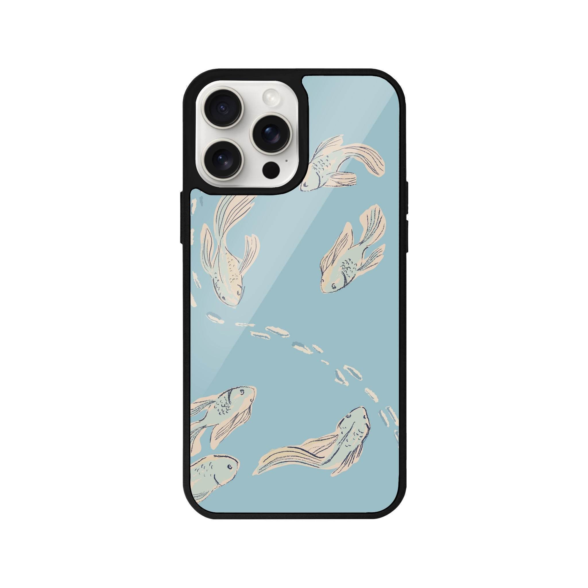 iPhone 14 Plus Koi Fish Glossy Cam Telefon Kılıfı - SUMTHINCS