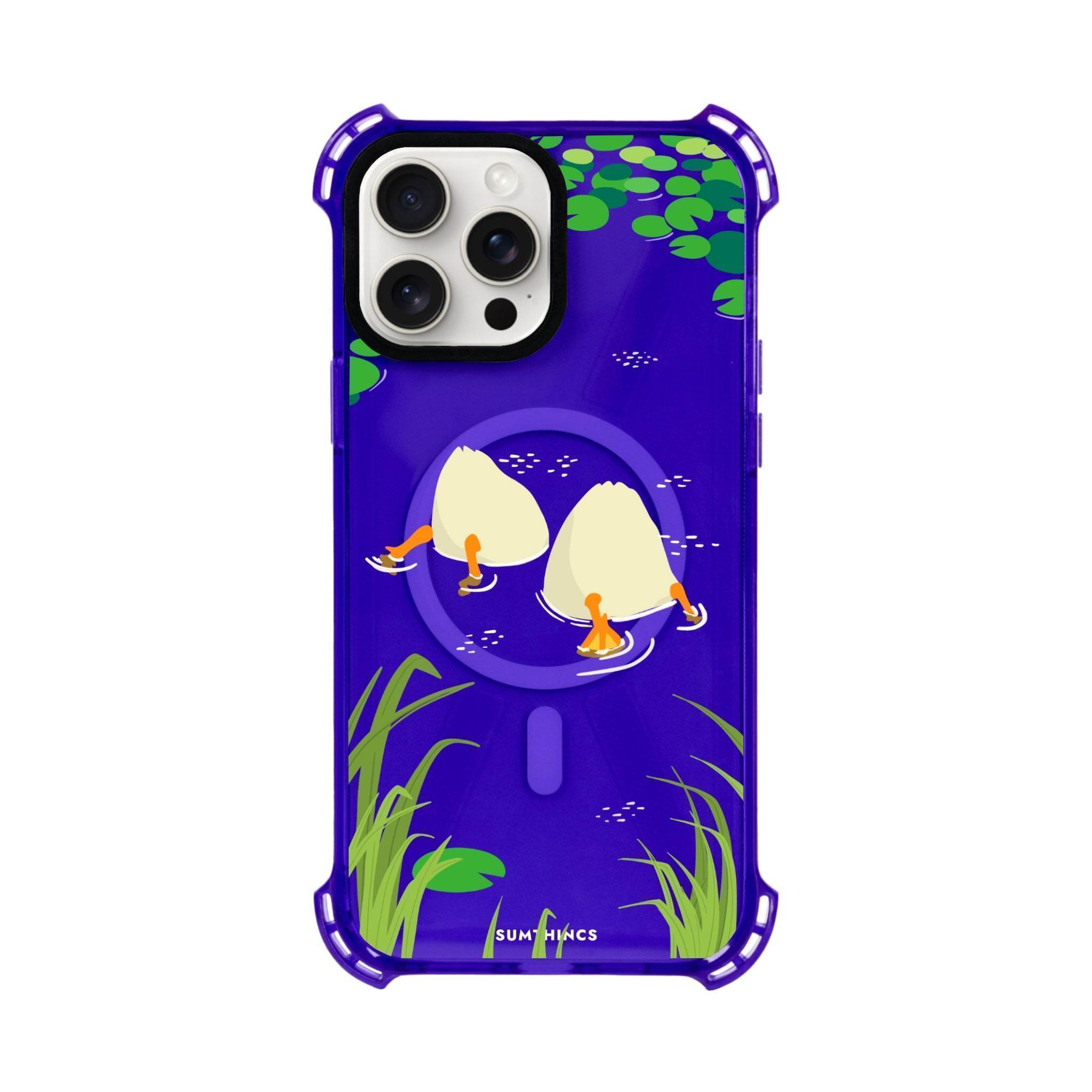 iPhone 15 Plus Ducks Bumper Magsafe Şeffaf Telefon Kılıfı - SUMTHINCS