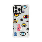 iPhone 15 Plus Eye Stickers Bumper Magsafe Şeffaf Telefon Kılıfı - SUMTHINCS