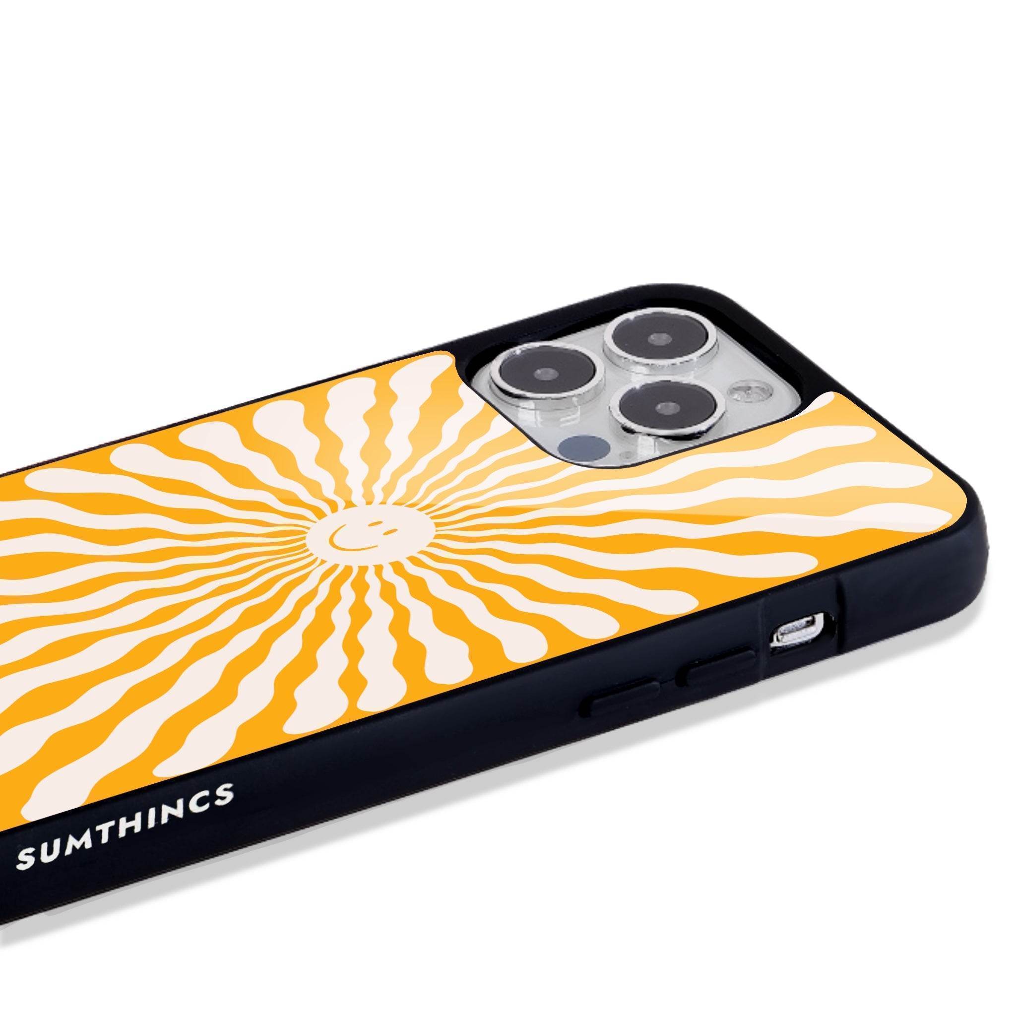 iPhone 14 Plus Happy Little Sun Glossy Cam Telefon Kılıfı - SUMTHINCS