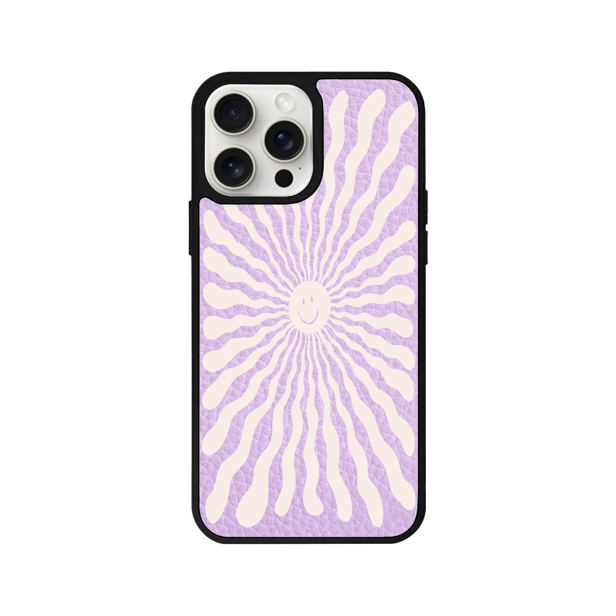 iPhone 14 Plus Happy Little Sun Leather Vegan Deri Telefon Kılıfı - SUMTHINCS