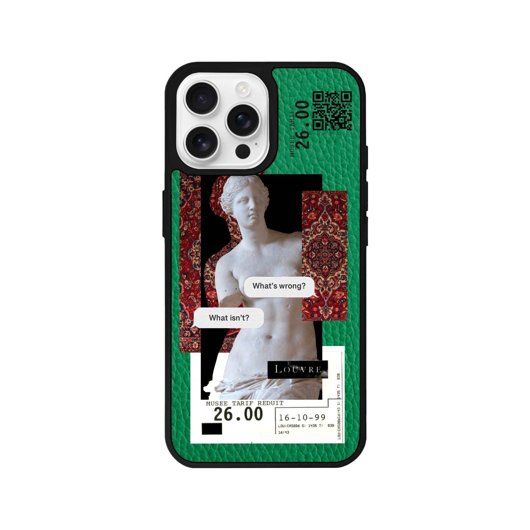 iPhone 16 Pro PixelVenus Leather Vegan Deri Telefon Kılıfı - SUMTHINCS