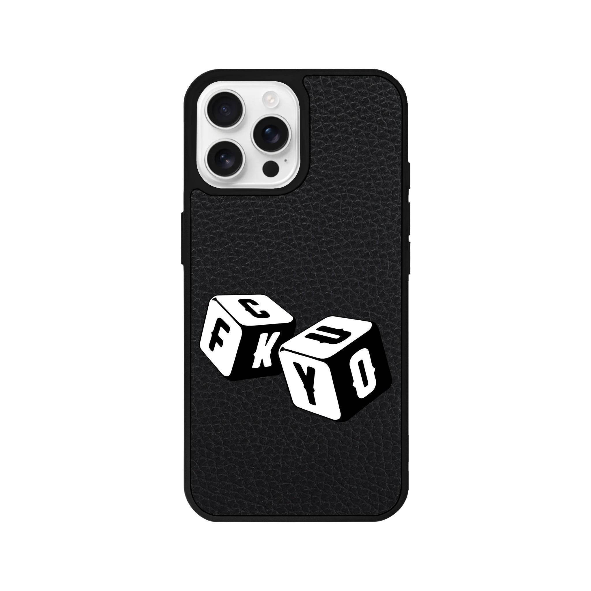 iPhone 16 Pro Fck You Leather Vegan Deri Telefon Kılıfı - SUMTHINCS