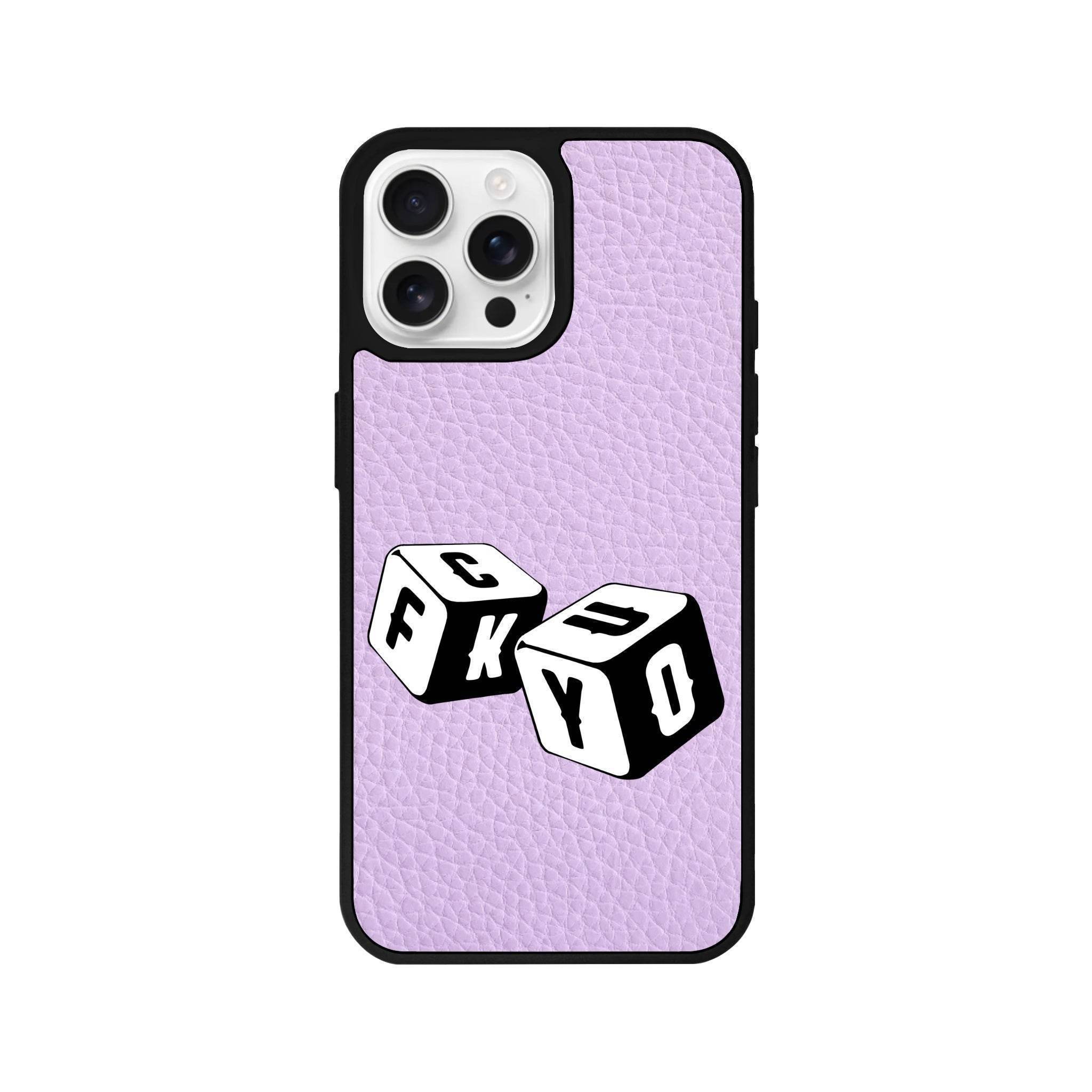 iPhone 16 Pro Fck You Leather Vegan Deri Telefon Kılıfı - SUMTHINCS
