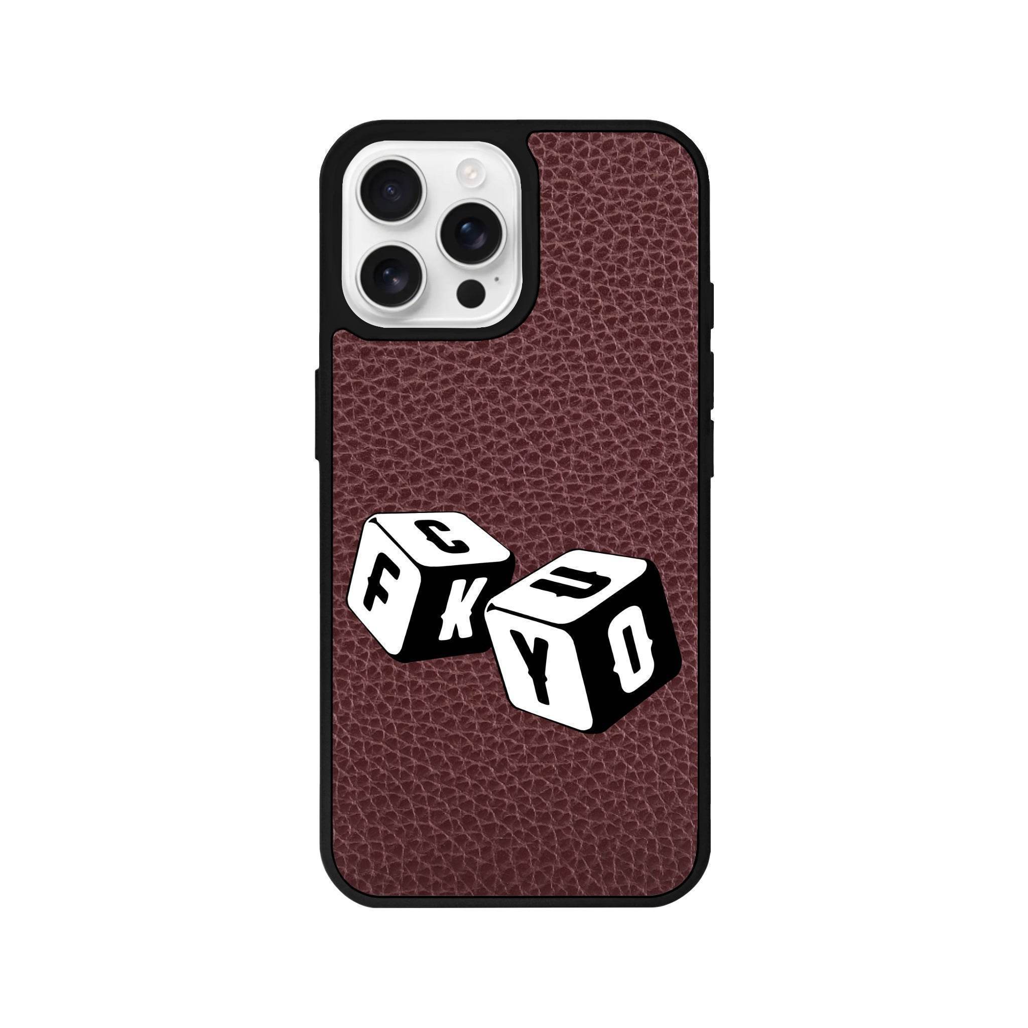 iPhone 16 Pro Fck You Leather Vegan Deri Telefon Kılıfı - SUMTHINCS