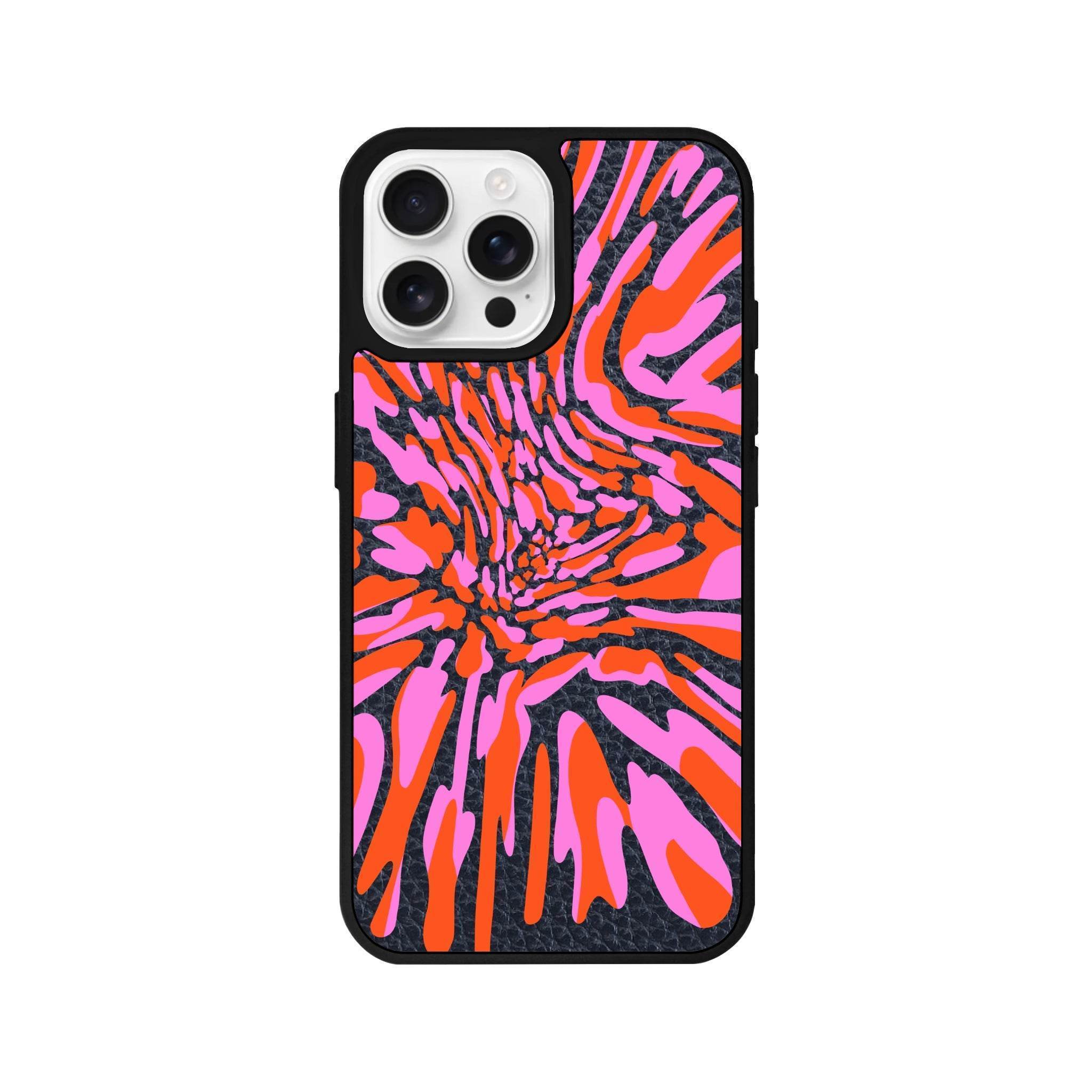 iPhone 16 Pro Neon Dreams Leather Vegan Deri Telefon Kılıfı - SUMTHINCS