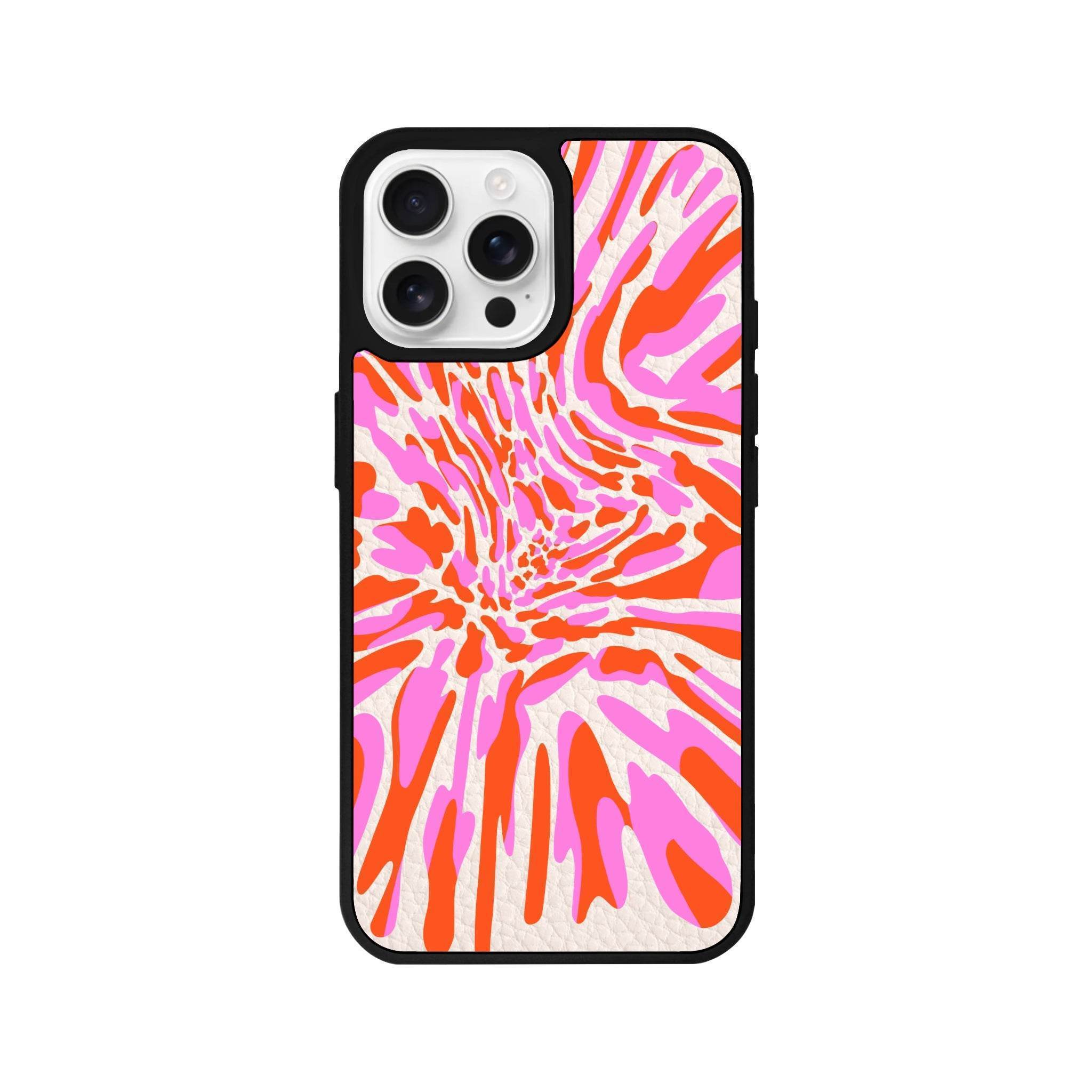 iPhone 16 Pro Neon Dreams Leather Vegan Deri Telefon Kılıfı - SUMTHINCS