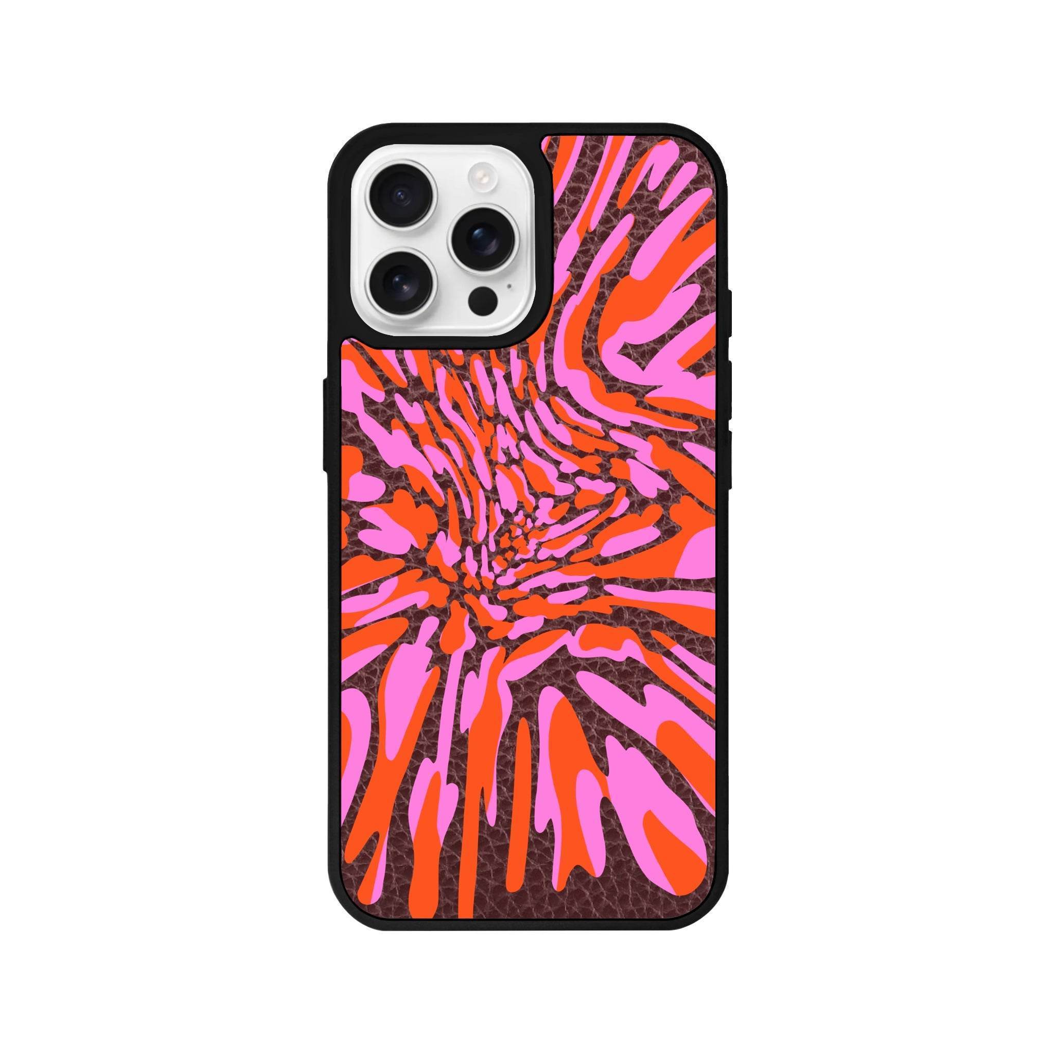iPhone 16 Pro Neon Dreams Leather Vegan Deri Telefon Kılıfı - SUMTHINCS