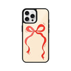 iPhone 16 Pro Red Bow Glossy Cam Telefon Kılıfı - SUMTHINCS