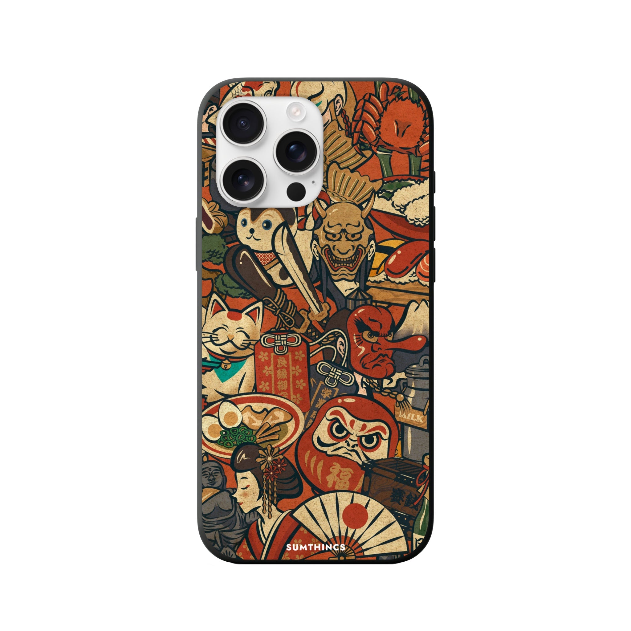 iphone premium maneki neko japıon telefon kılıfı