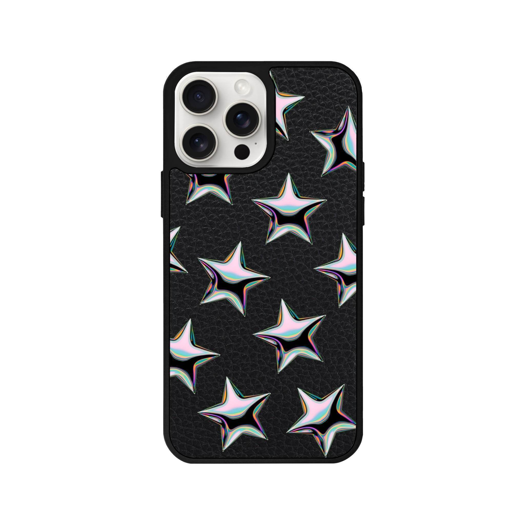 iPhone 14 Plus Stars Leather Vegan Deri Telefon Kılıfı - SUMTHINCS