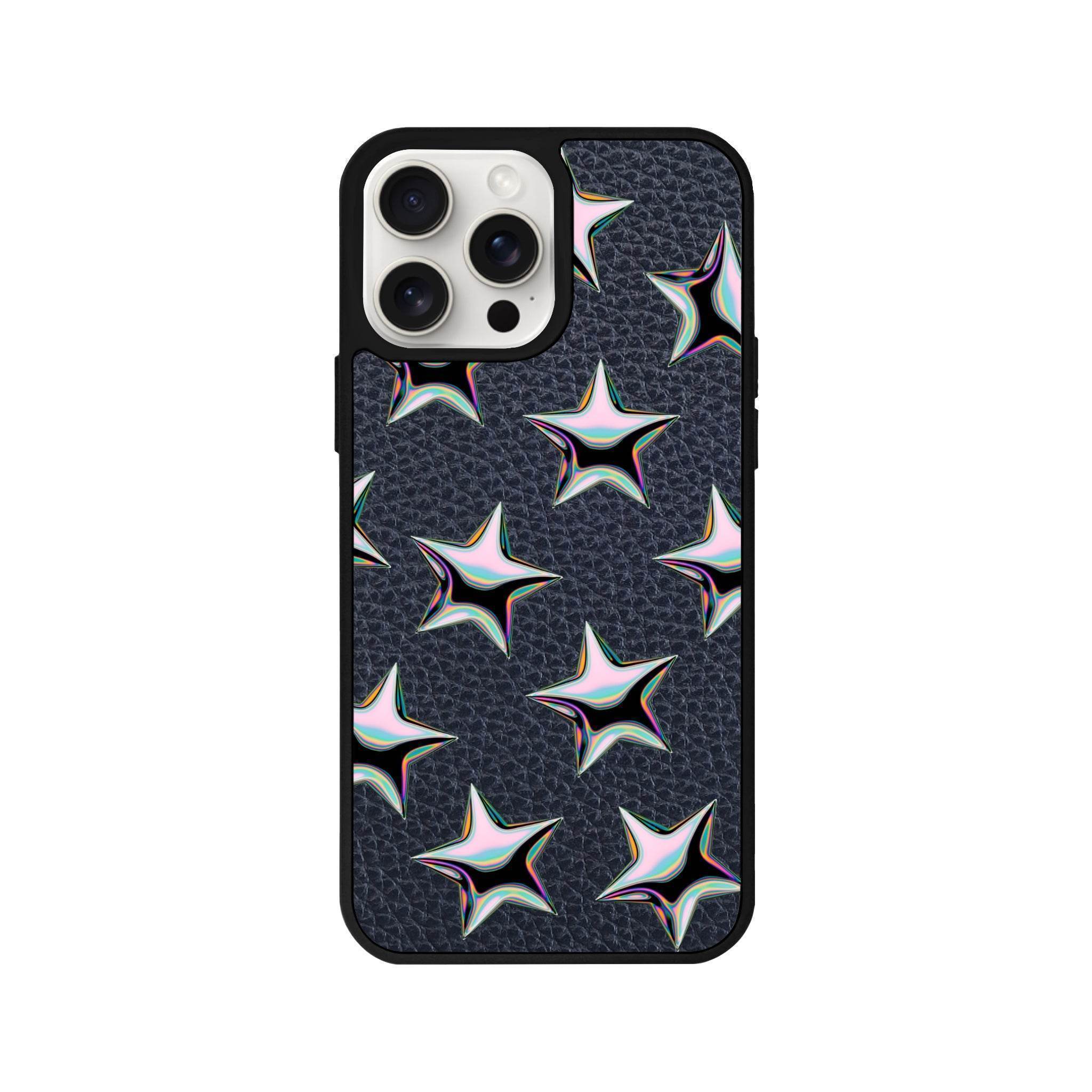 iPhone 14 Plus Stars Leather Vegan Deri Telefon Kılıfı - SUMTHINCS