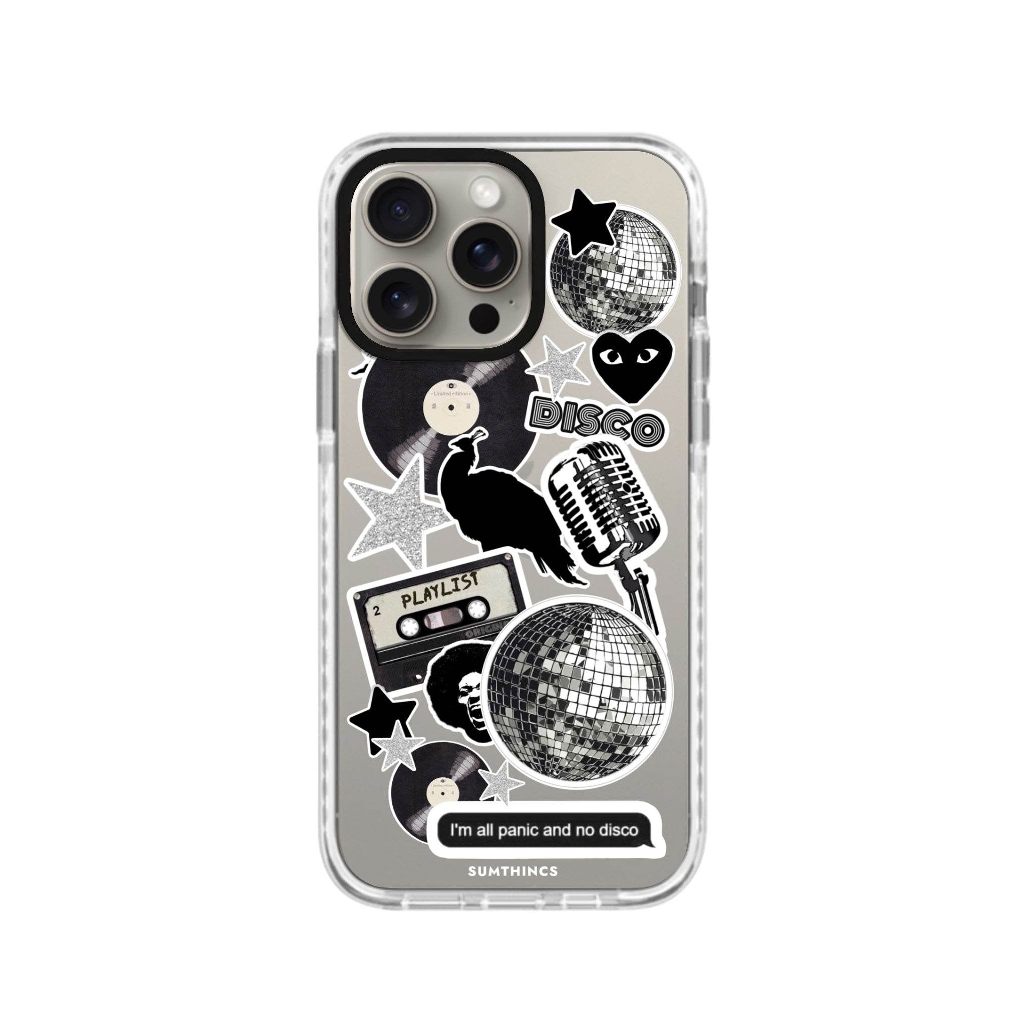 iPhone 11 Pro Disco Stickers Procase Şeffaf Telefon Kılıfı - SUMTHINCS
