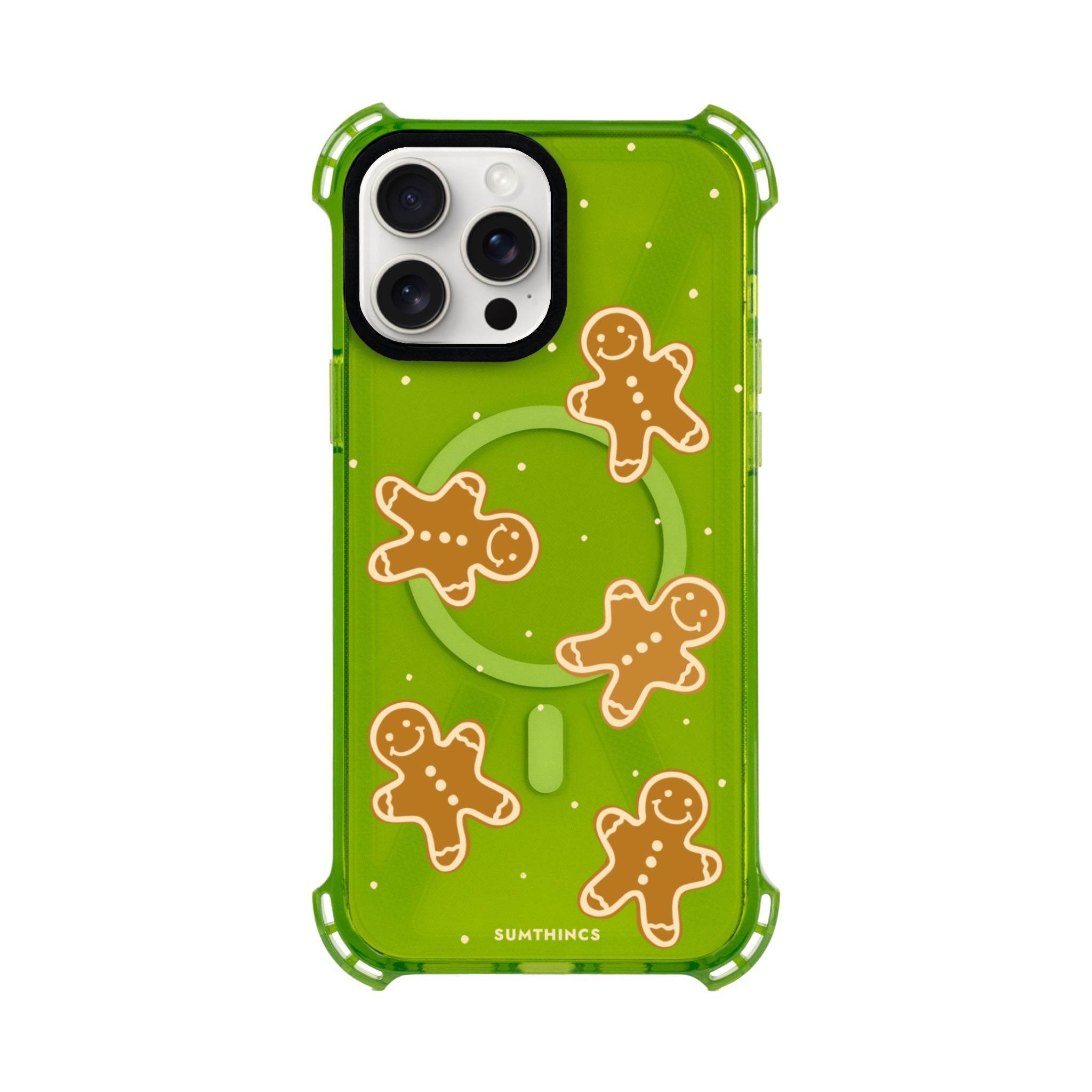 iPhone 15 Plus Gingerbread Man Bumper Magsafe Şeffaf Telefon Kılıfı - SUMTHINCS