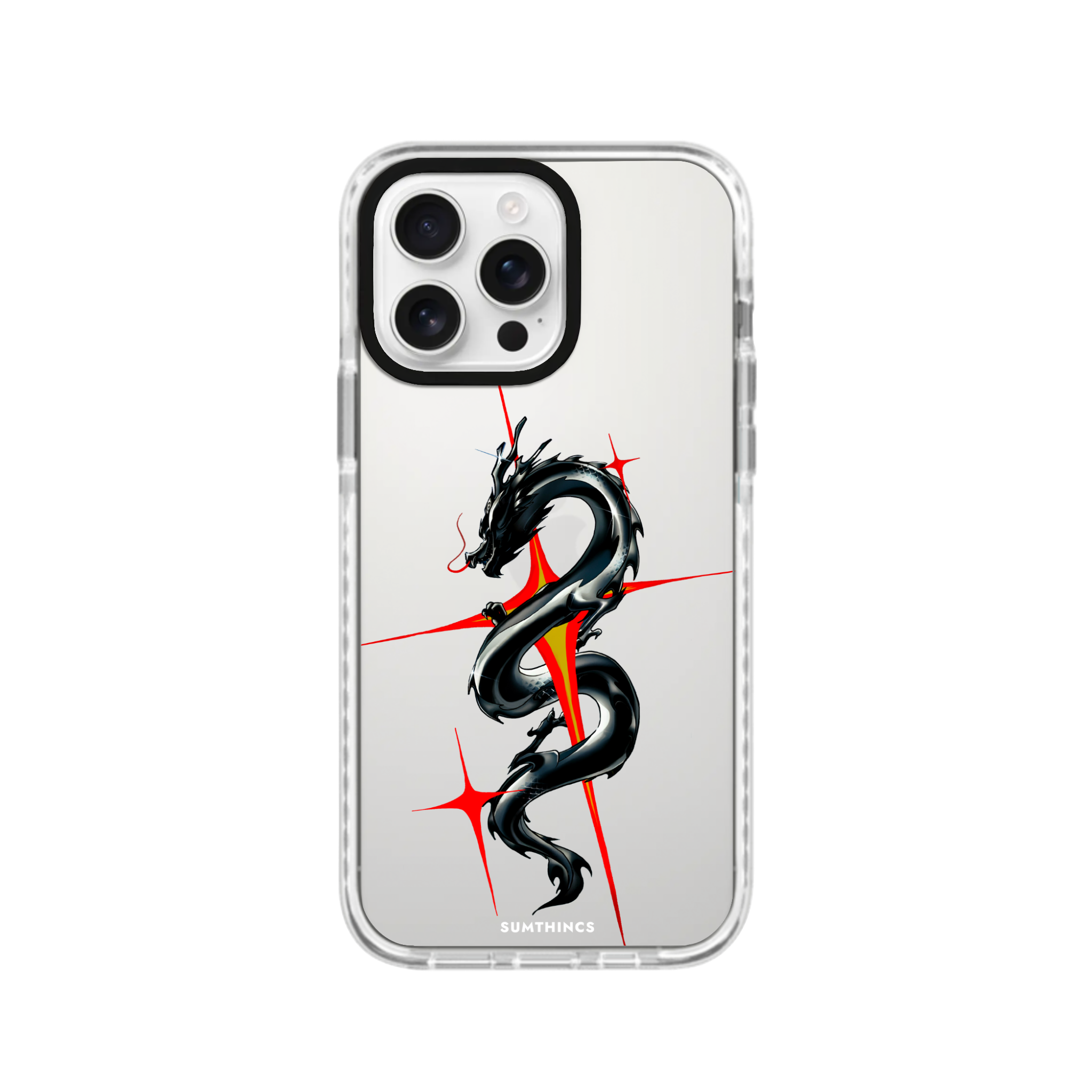 iPhone 16 Pro Max Dragonflare Procase Şeffaf Telefon Kılıfı - SUMTHINCS