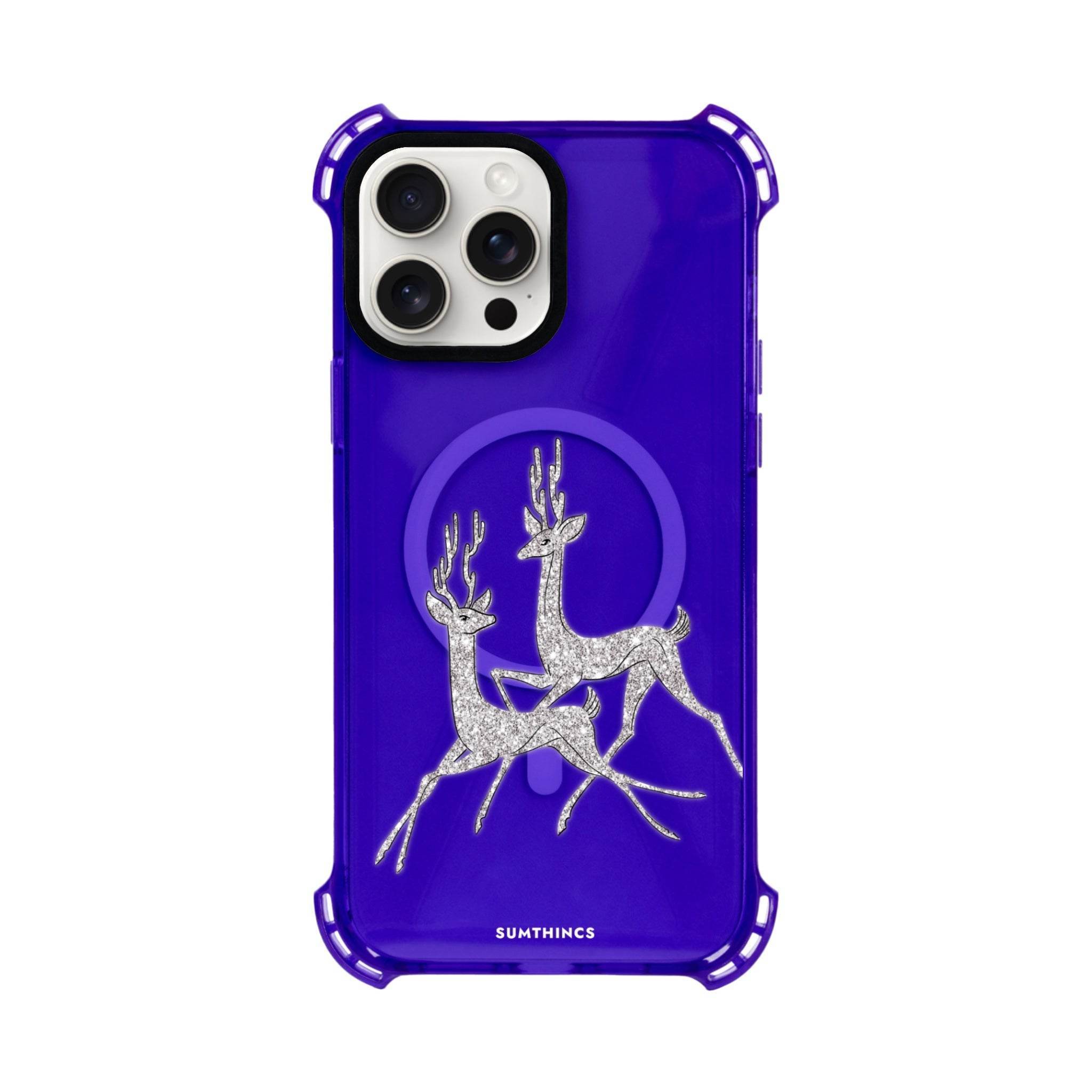iPhone 15 Plus Disco Deers Bumper Magsafe Şeffaf Telefon Kılıfı - SUMTHINCS