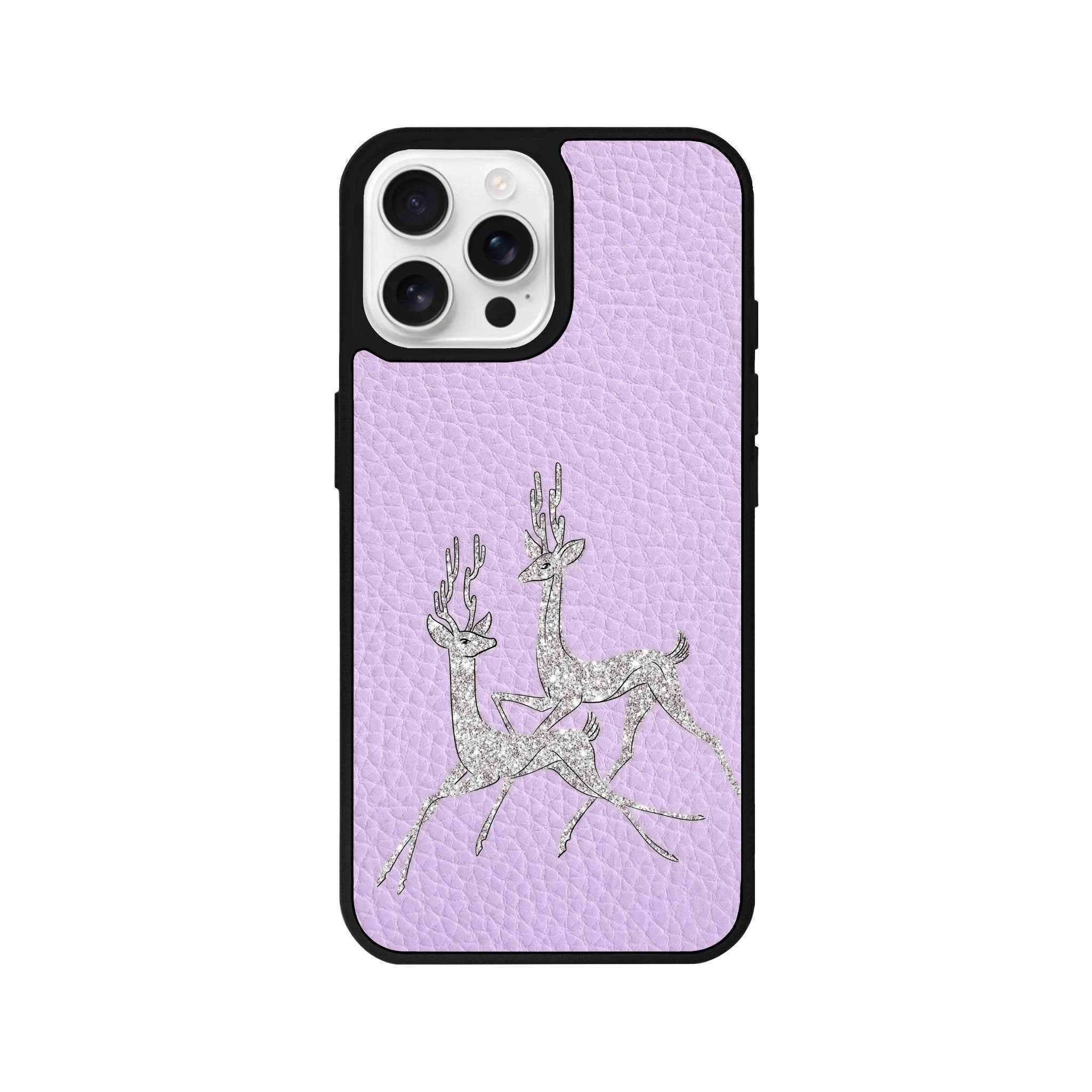 iPhone 16 Pro Disco Deers Leather Vegan Deri Telefon Kılıfı - SUMTHINCS