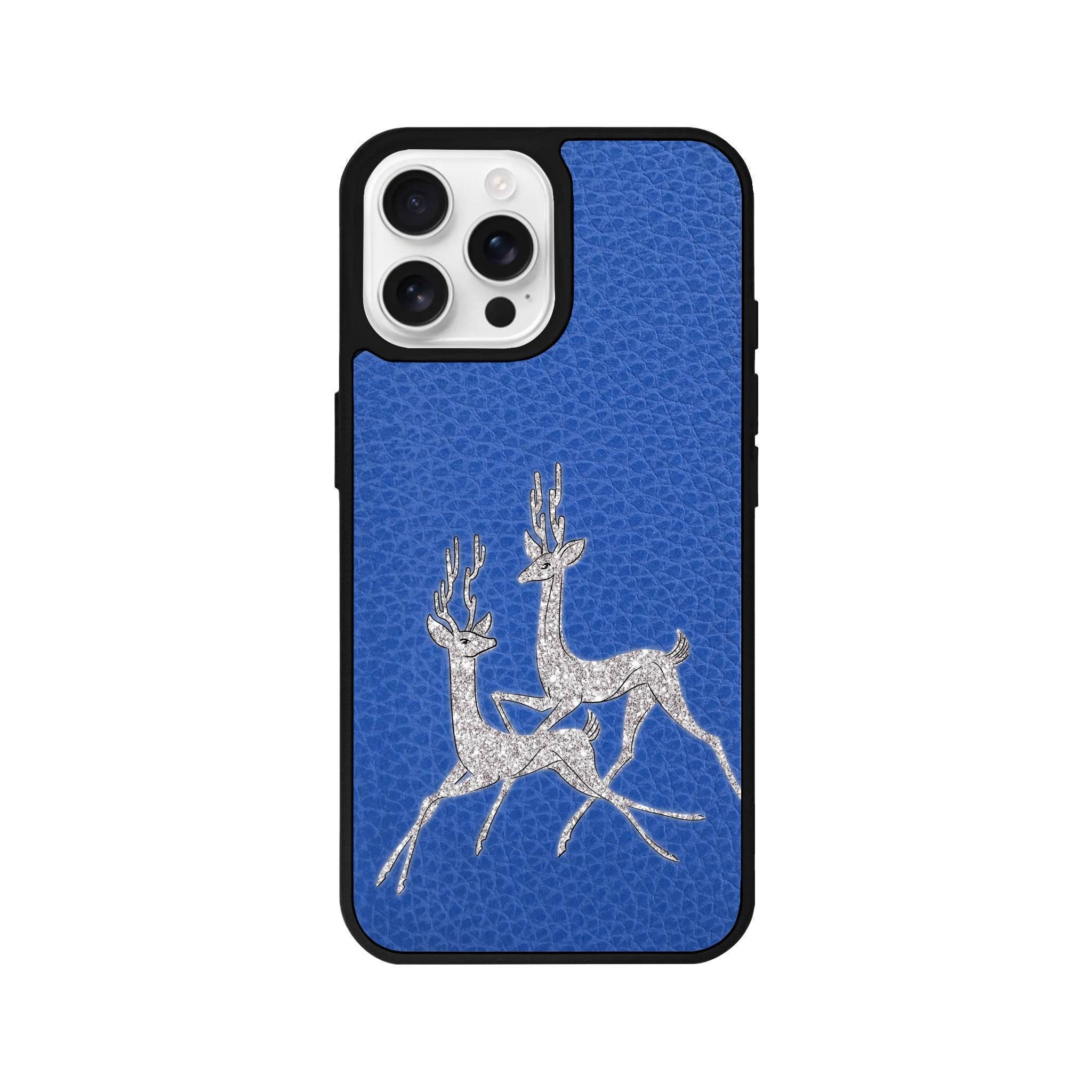 iPhone 16 Pro Disco Deers Leather Vegan Deri Telefon Kılıfı - SUMTHINCS