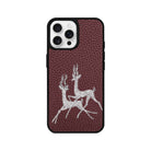 iPhone 16 Pro Disco Deers Leather Vegan Deri Telefon Kılıfı - SUMTHINCS