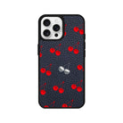 iPhone 16 Pro Disco Cherry Leather Vegan Deri Telefon Kılıfı - SUMTHINCS