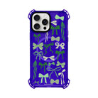 iPhone 15 Plus Green Garland Bumper Magsafe Şeffaf Telefon Kılıfı - SUMTHINCS