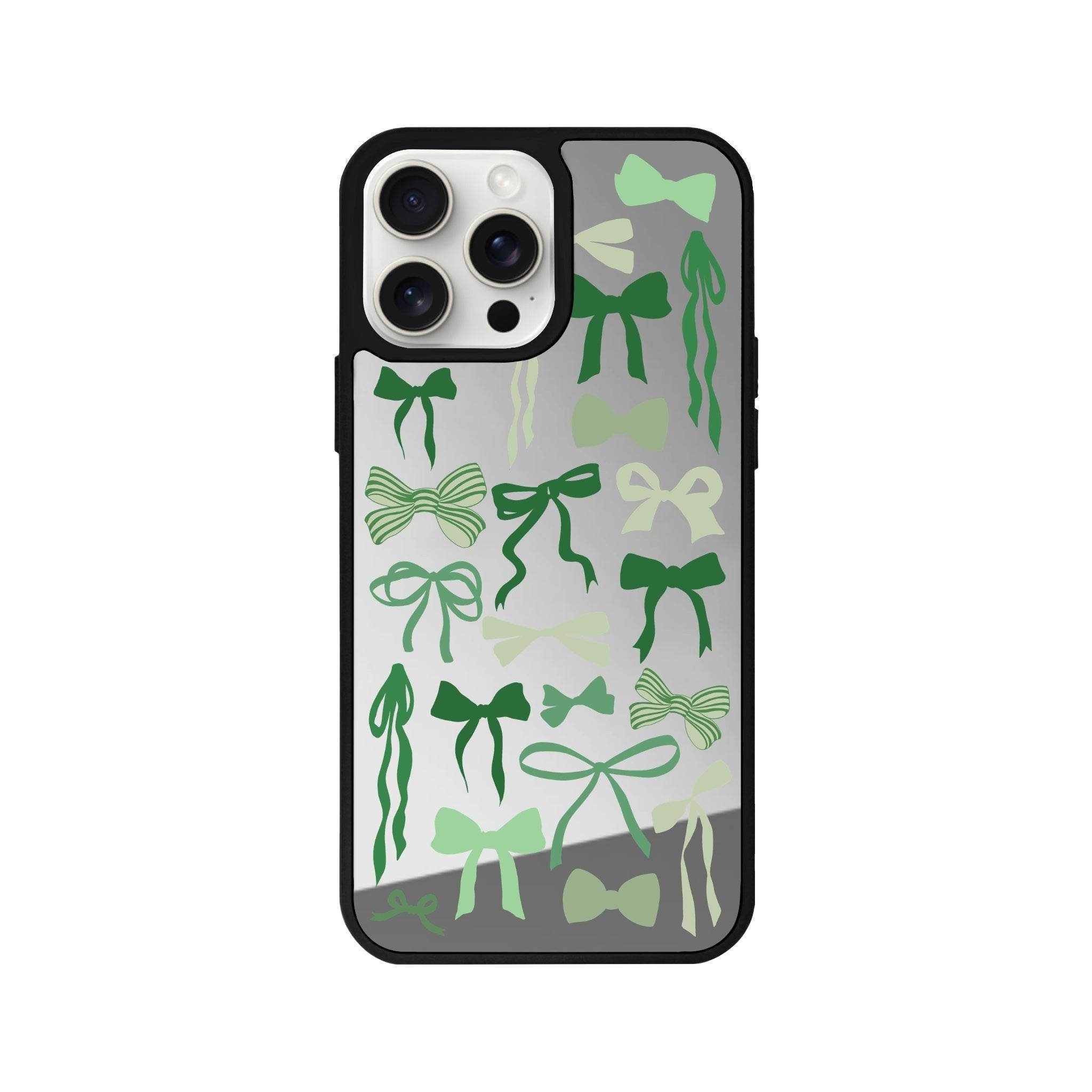 iPhone 13 Green Garland Mirror Aynalı Telefon Kılıfı - SUMTHINCS