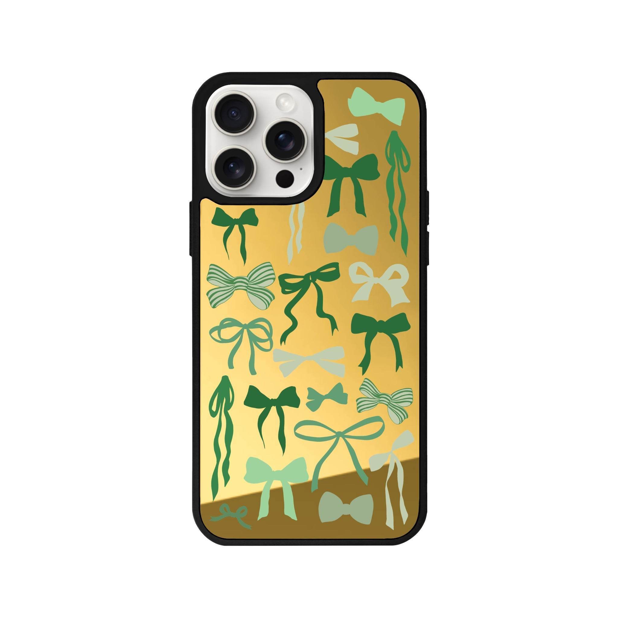 iPhone 13 Green Garland Mirror Aynalı Telefon Kılıfı - SUMTHINCS