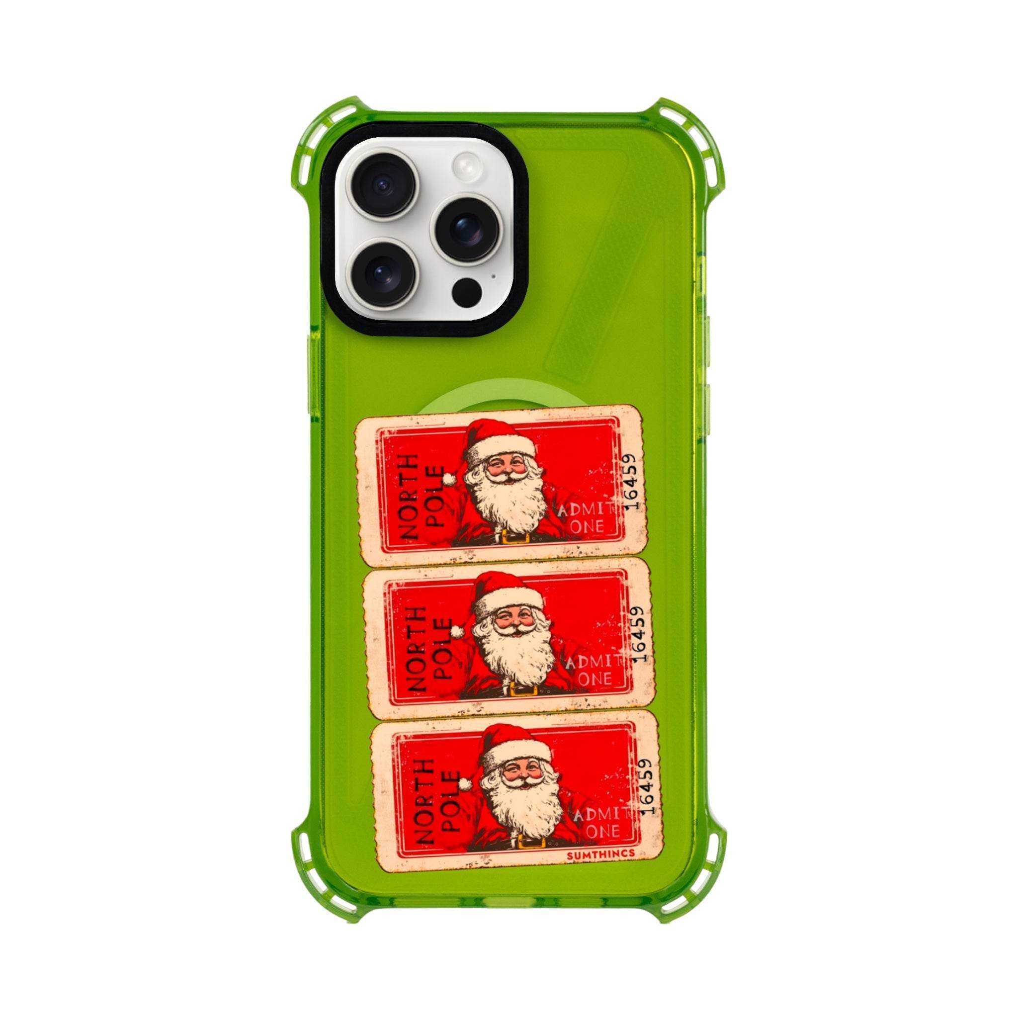 iPhone 15 Plus Northpole Ticket Bumper Magsafe Şeffaf Telefon Kılıfı - SUMTHINCS