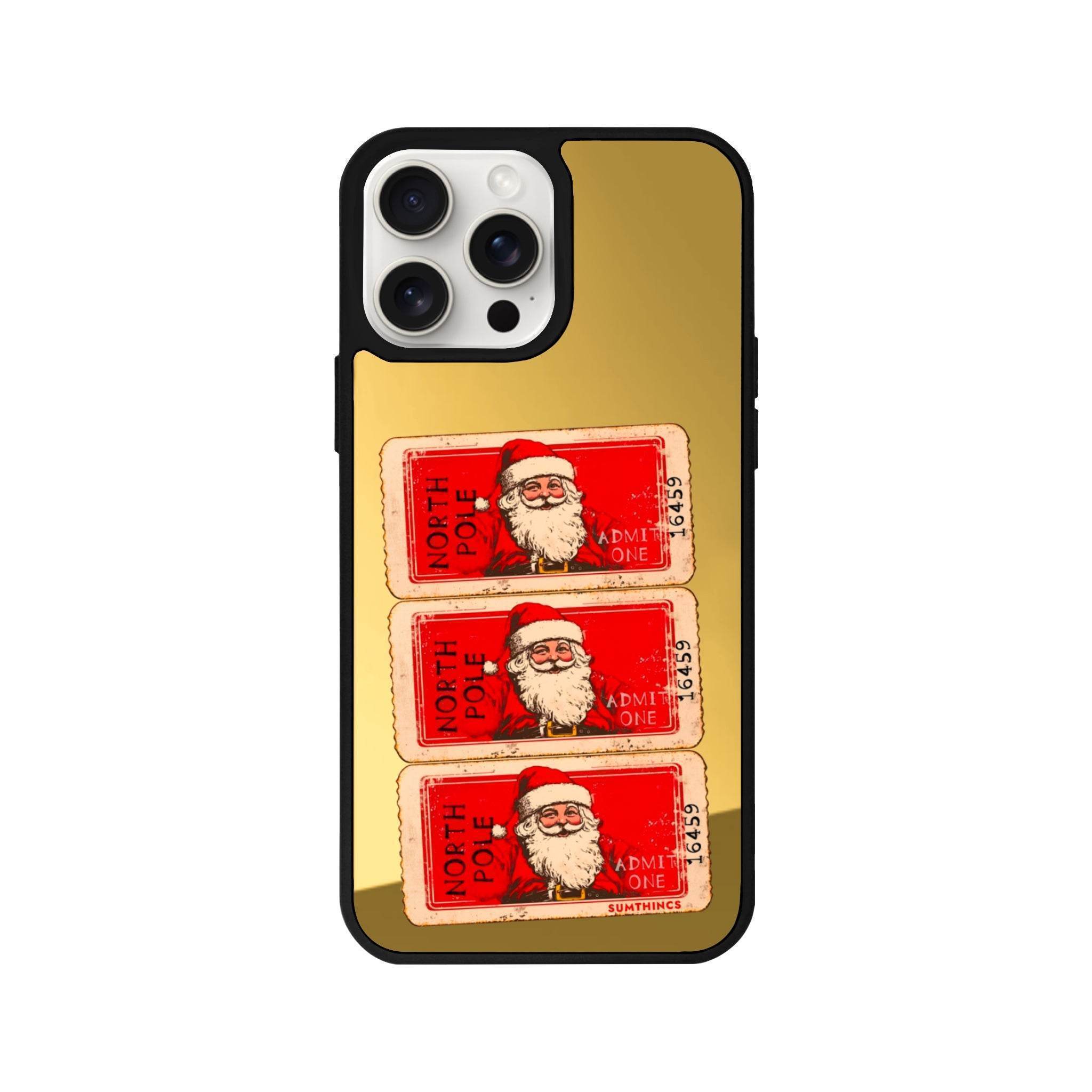 iPhone 14 Plus Northpole Ticket Mirror Aynalı Telefon Kılıfı - SUMTHINCS