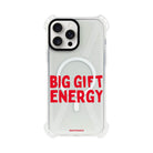 iPhone 15 Plus Big Gift Energy Bumper Magsafe Şeffaf Telefon Kılıfı - SUMTHINCS