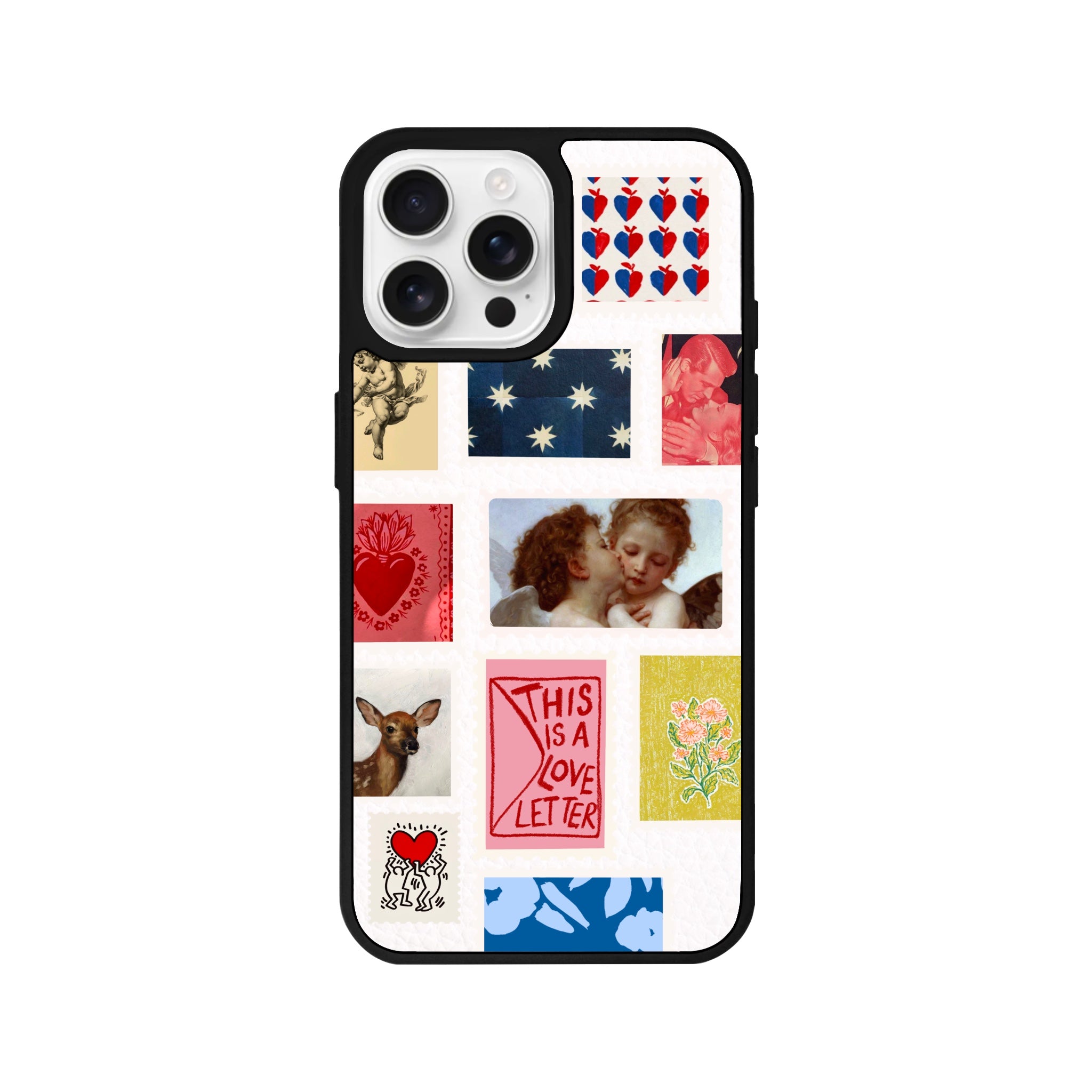 iPhone 16 Pro Love Letter Leather Vegan Deri Telefon Kılıfı - SUMTHINCS