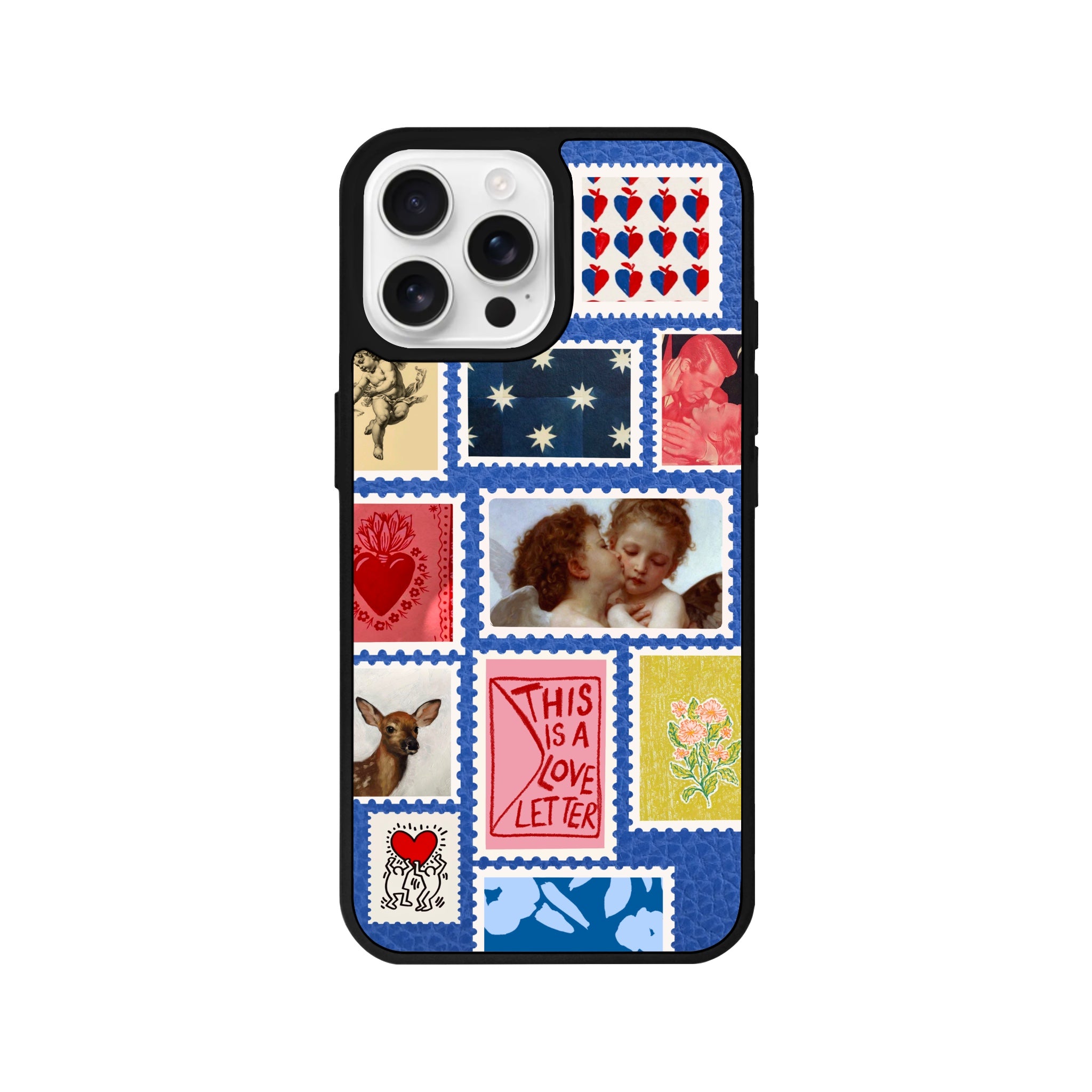 iPhone 16 Pro Love Letter Leather Vegan Deri Telefon Kılıfı - SUMTHINCS