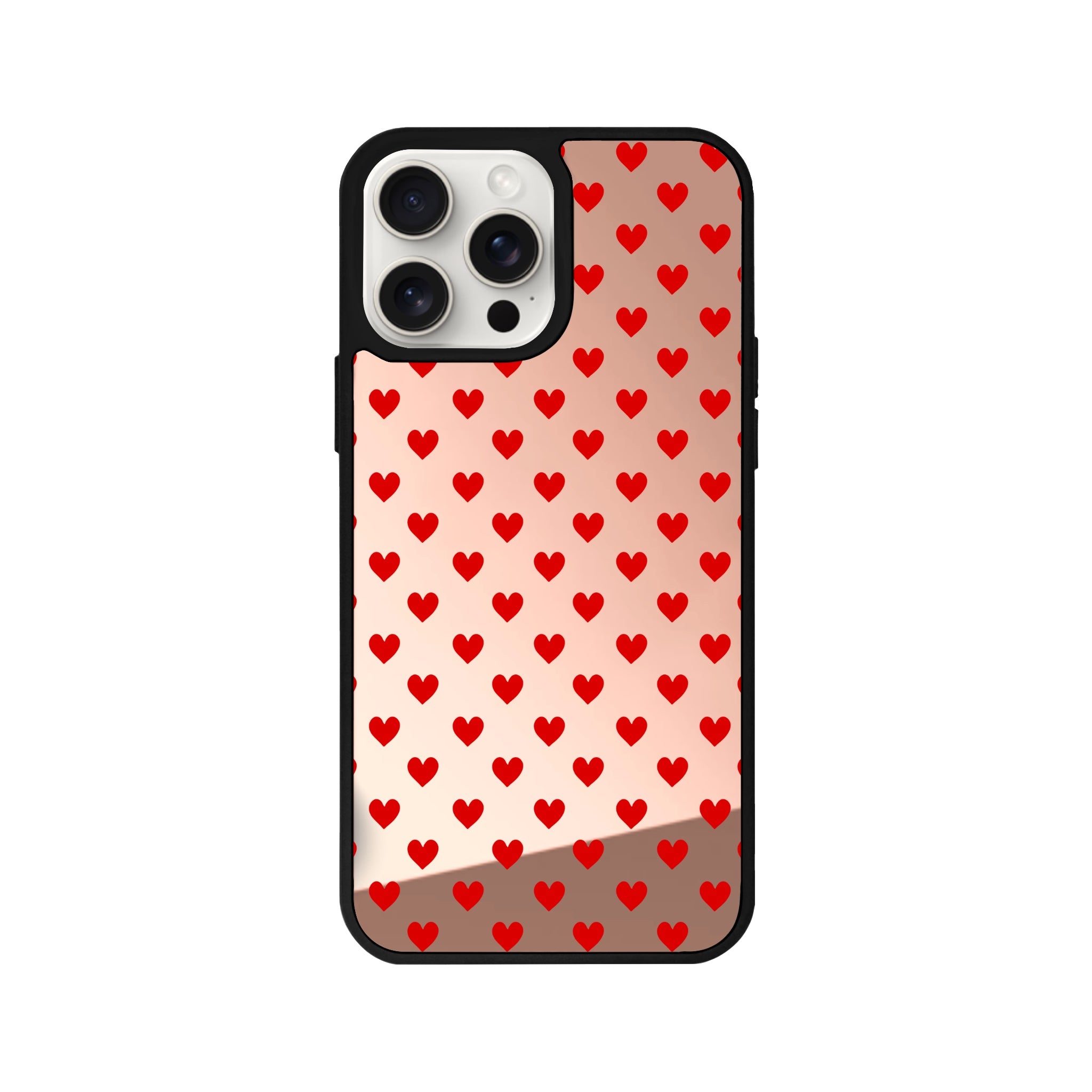 iPhone 12 Little Hearts Mirror Aynalı Telefon Kılıfı - SUMTHINCS