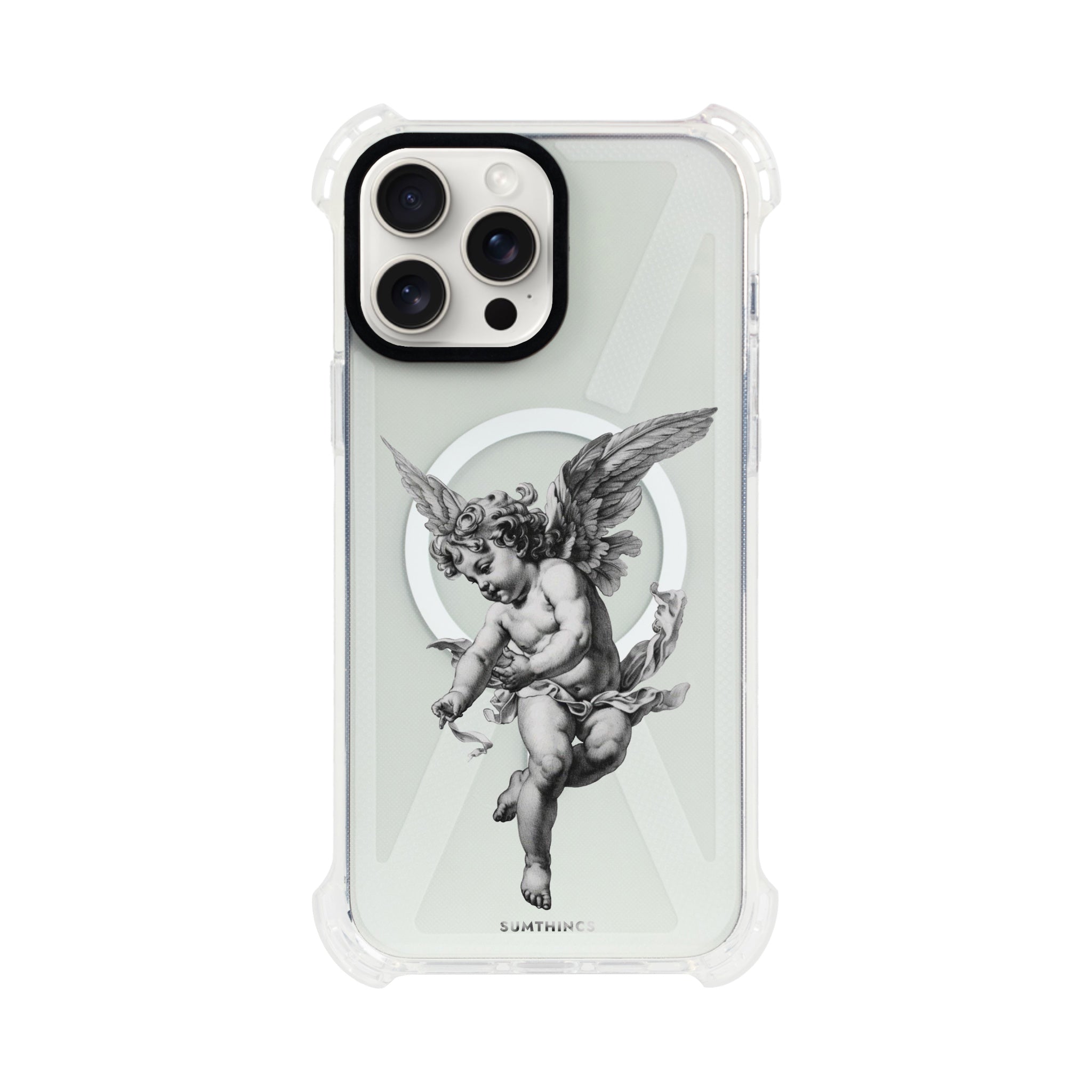 iPhone 14 Plus Angel Bumper Magsafe Şeffaf Telefon Kılıfı - SUMTHINCS