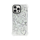 iPhone 15 Plus Silver Doodles Bumper Magsafe Şeffaf Telefon Kılıfı - SUMTHINCS