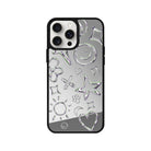 iPhone 14 Plus Silver Doodles Mirror Aynalı Telefon Kılıfı - SUMTHINCS