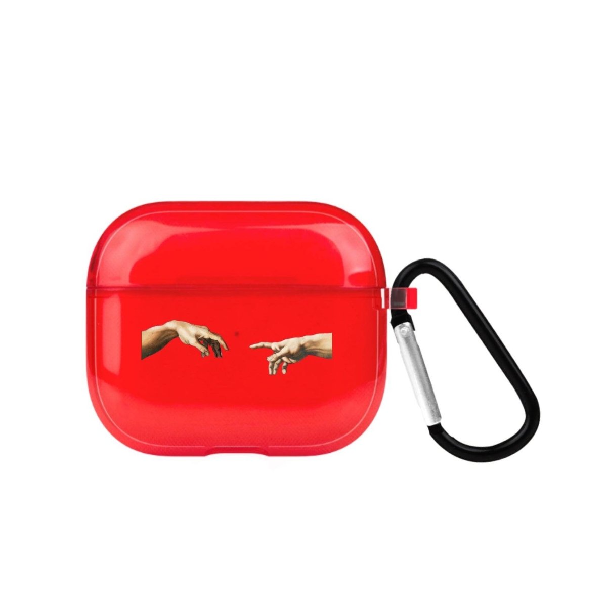 Adams Creation AirPods 3 Şeffaf Silikon Kılıf Kırmızı - SUMTHINCS