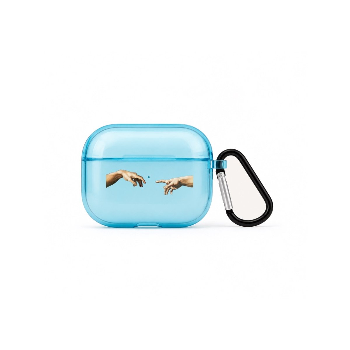 Adams Creation AirPods Pro Şeffaf Silikon Kılıf Mavi - Sumthincs