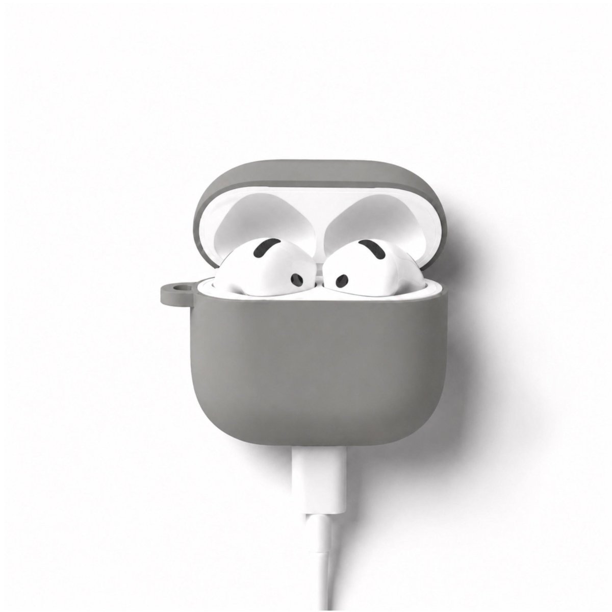 AirPods 3 Premium Gri Silikon Kılıf - Sumthincs