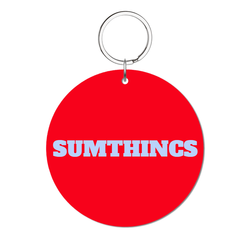 Alfa Glossy Yuvarlak Kişiye Özel Anahtarlık - SUMTHINCS