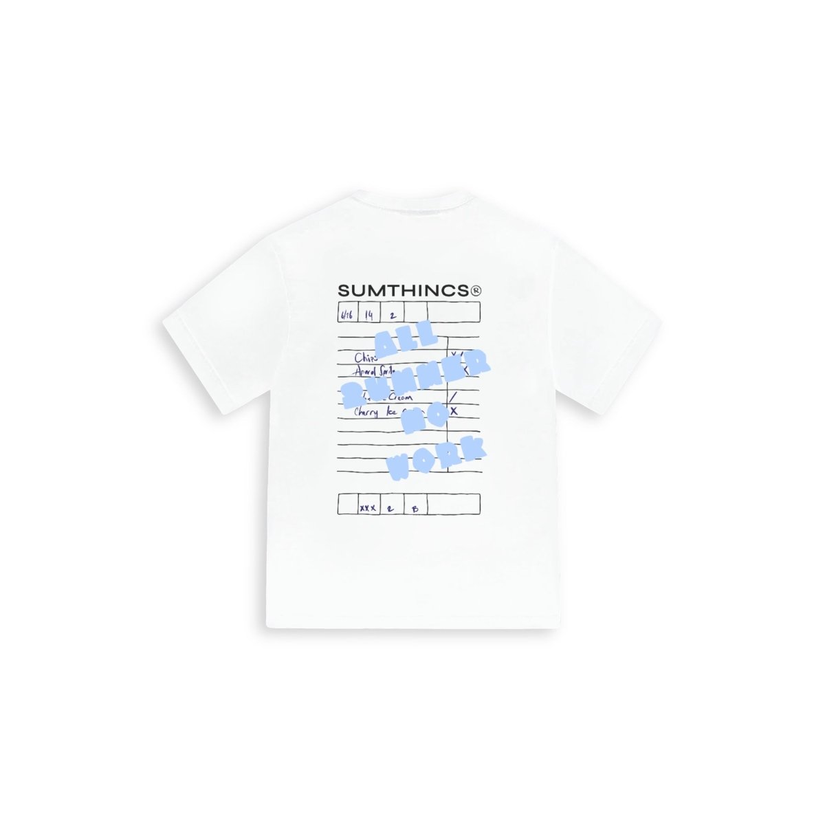 All Summer No Work Oversize T-shirt Siyah - Sumthincs
