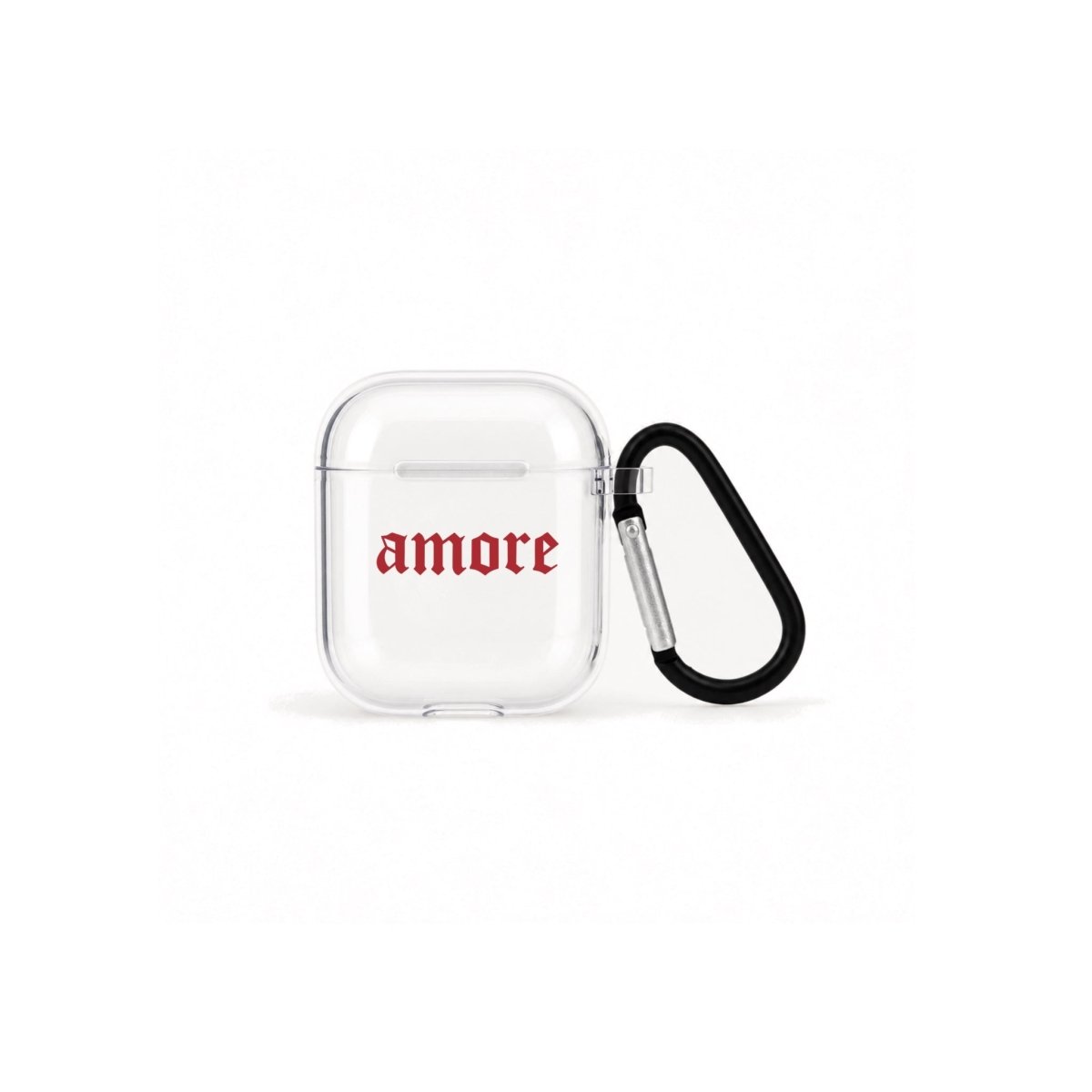 Amore AirPods 1. ve 2. Nesil Şeffaf Silikon Kılıf Beyaz Şeffaf - Sumthincs