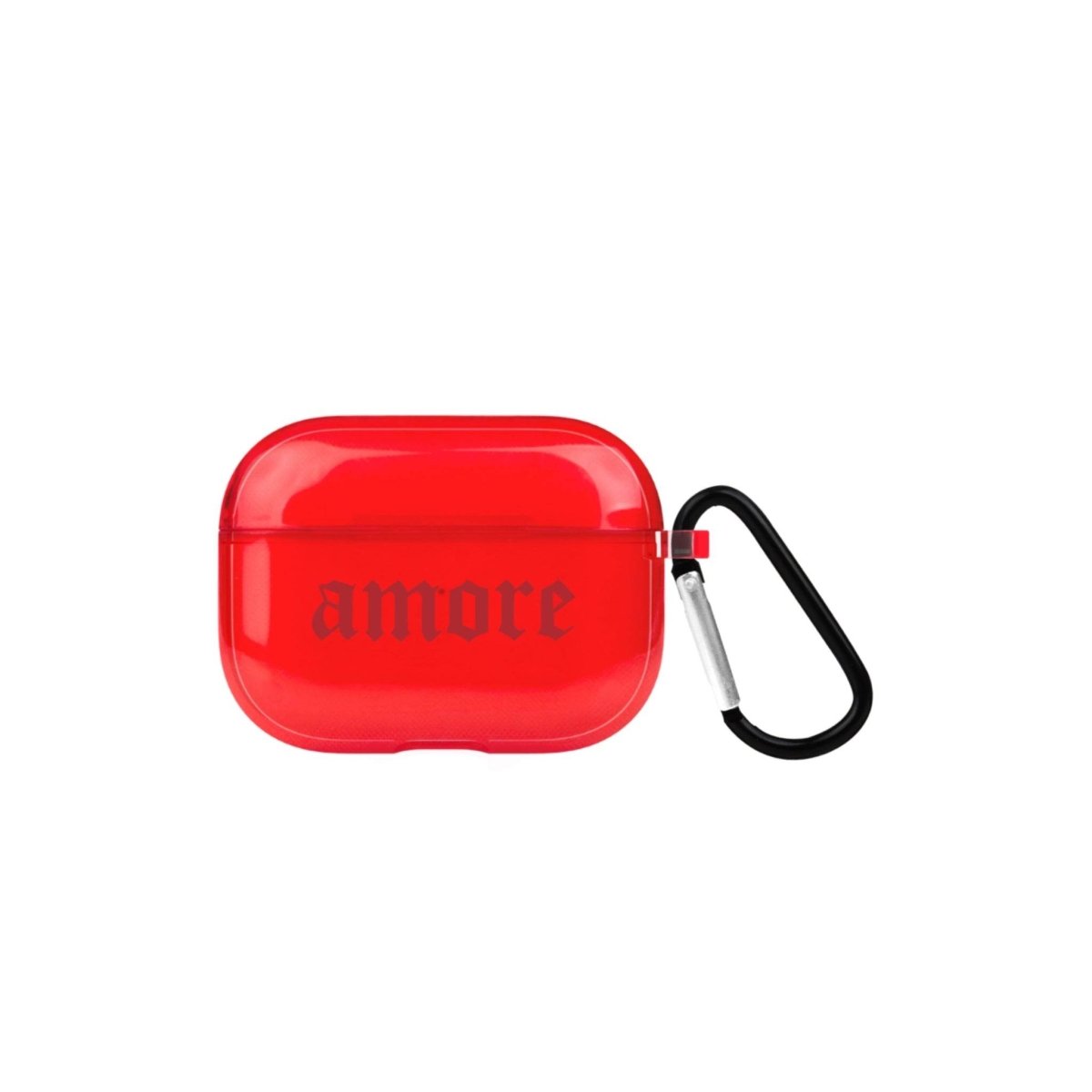 Amore AirPods Pro Şeffaf Silikon Kılıf Kırmızı - SUMTHINCS