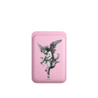 Angel MagSafe Deri Cüzdan Wallet Pembe - Sumthincs