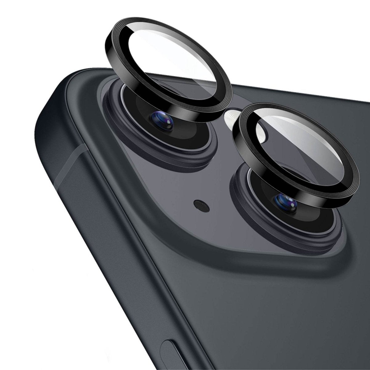 Apple iPhone 15 / 15 Plus Kamera Lens Koruyucu Siyah - SUMTHINCS