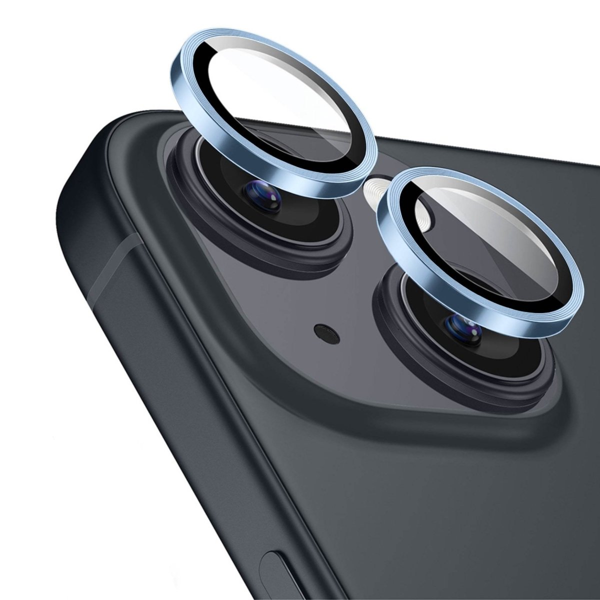 Apple iPhone 15 / 15 Plus Kamera Lens Koruyucu Mavi - SUMTHINCS