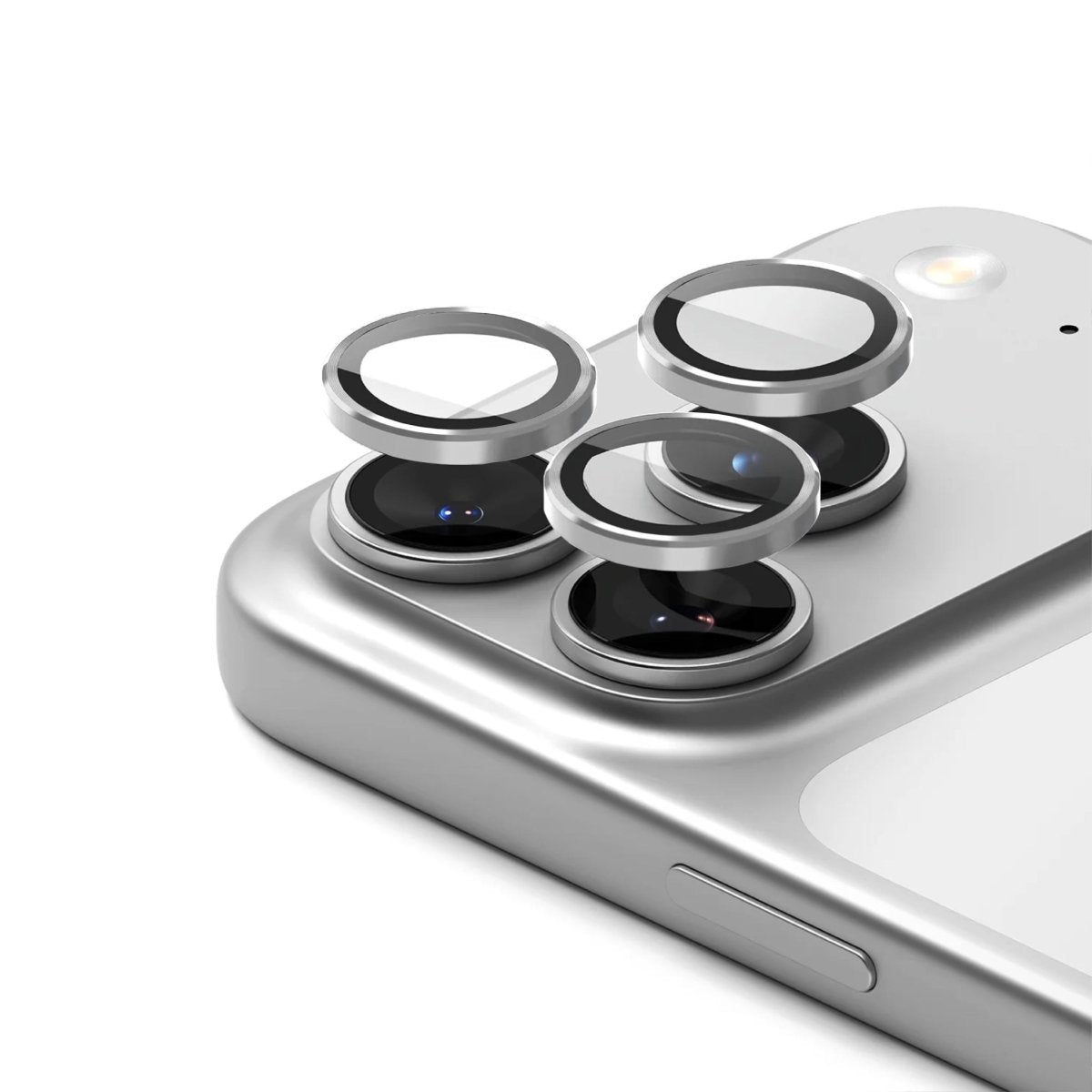 Apple iPhone 17 Pro / 17 Pro Max Kamera Lens Koruyucu Gümüş - Sumthincs