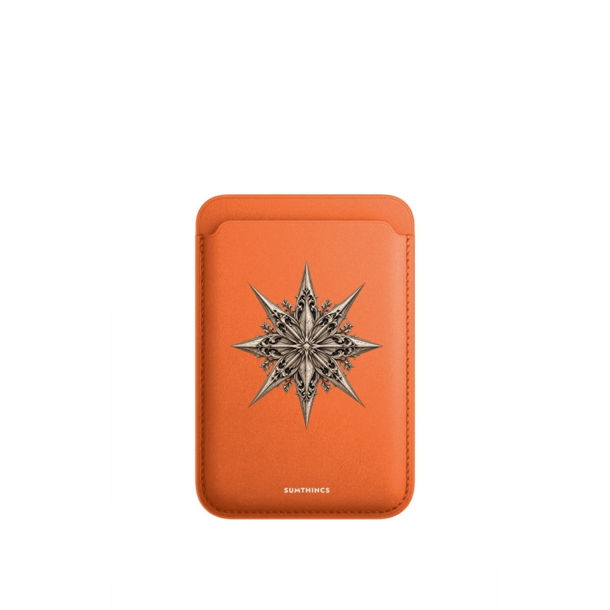 Astraea MagSafe Deri Cüzdan Wallet Turuncu - Sumthincs